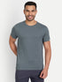 Men's Crew Neck STRUCTURED Tee Steel Grey
